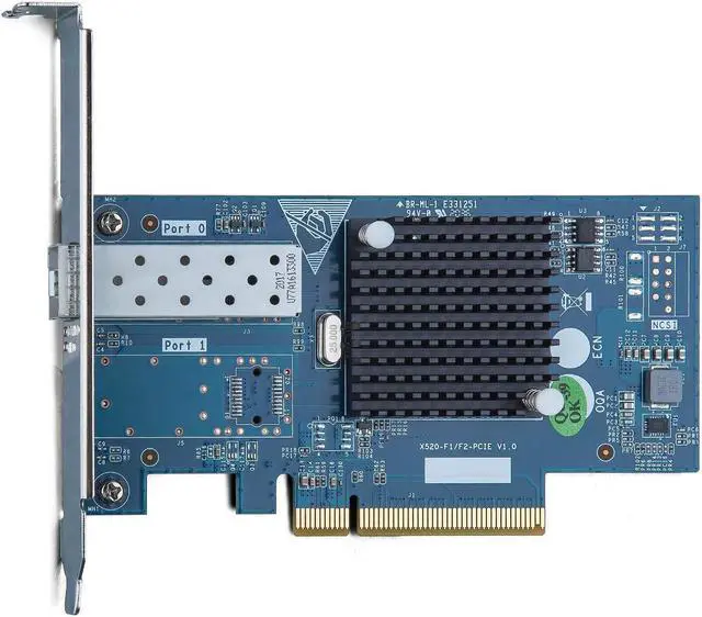 Alt view image 3 of 6 - 10Gb PCI-E NIC Network Card, Single SFP+ Port, with Intel 82599EN Controller, PCI Express Ethernet LAN Adapter Support Windows Server/Linux/VMware, Compare to Intel X520-DA1(Intel E10G42BTDA)