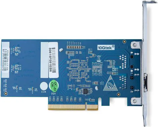Alt view image 4 of 7 - 10Gb PCI-E Network Card NIC Compatible for Intel X540-T1, Dual RJ45 Copper Port, with Intel X540-BT1 Controller, PCI-E X8, 10G PCI Express LAN Adapter NIC, Support Windows Server, Linux, Vmware