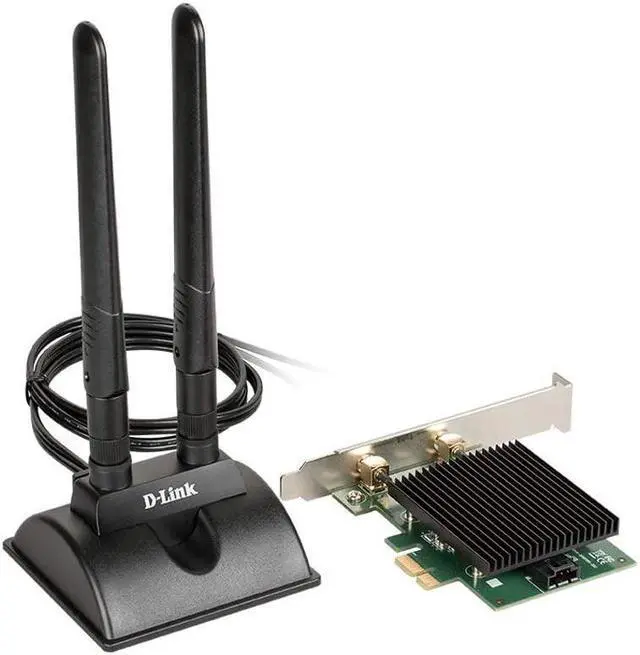 Main image of PCI Express Wireless Adapter AX3000 WiFi 6 Bluetooth 5.1 Magnetic Antenna Base Heatsink Dual Band Windows 10 PCIe Ethernet Network (DWA-X3000)
