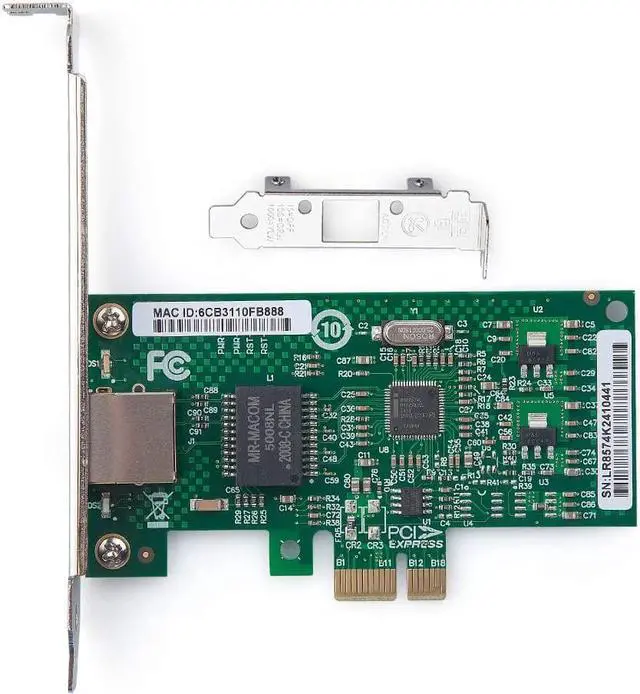 Alt view image 2 of 5 - 1G NIC Gigabit PCI-e Network Card Server Adapter with Intel 82574L Chipset, Compatible with Intel EXPI9301CT / EXPI9301CTBLK, Single Copper RJ45 Port, 10/100/1000Mbps, PCI-e X1