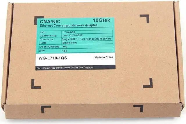 Alt view image 5 of 5 - 40GbE Converged Network Adapter (NIC), Single QSFP+ Port, with intel XL710-AM1 Controller Network Card, Compare to Intel XL710-QDA1