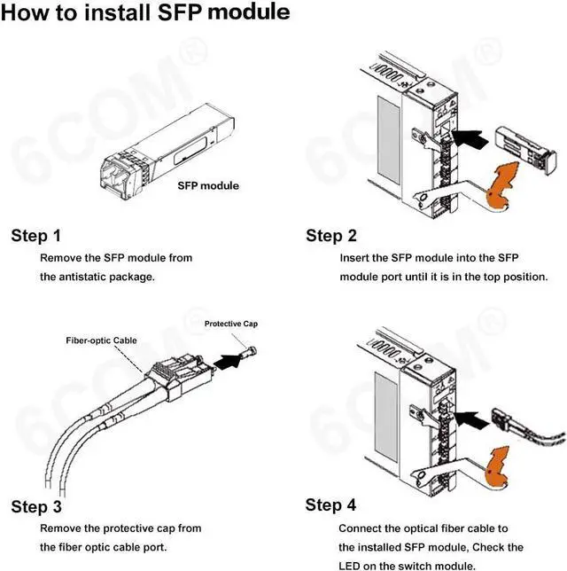 Alt view image 7 of 7 - 10Pack 10GBase-LR SFP+ Transceiver, 10G LC Single Mode Module for Cisco SFP-10G-LR, Meraki MA-SFP-10GB-LR, Ubiquiti UF-SM-10G, Mikrotik, D-Link, Supermicro, Netgear DDM, 1310nm, 10km