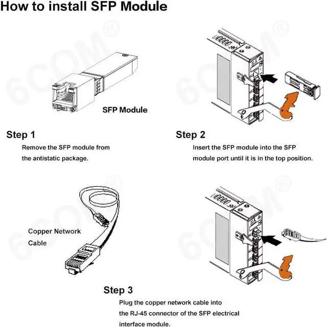 Alt view image 7 of 7 - 4Pack 1.25G/2.5G/5G/10GBase-T SFP+ Transceiver, 10G T SFP+ RJ45 Copper Module CAT.6a for Cisco SFP-10G-T-S, Ubiquiti UF-RJ45-10G, Fortinet, Netgear, D-Link, Supermicro, TP-Link, up to 30m