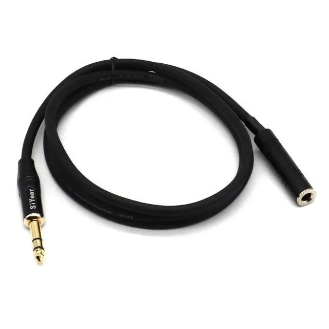 Alt view image 5 of 5 - 1/4 inch Headphone Extension CableGold-Plated 6.35mm Quarter inch TRS Male to 1/4 Female Stereo Jack Guitar Extension Cord10Feet
