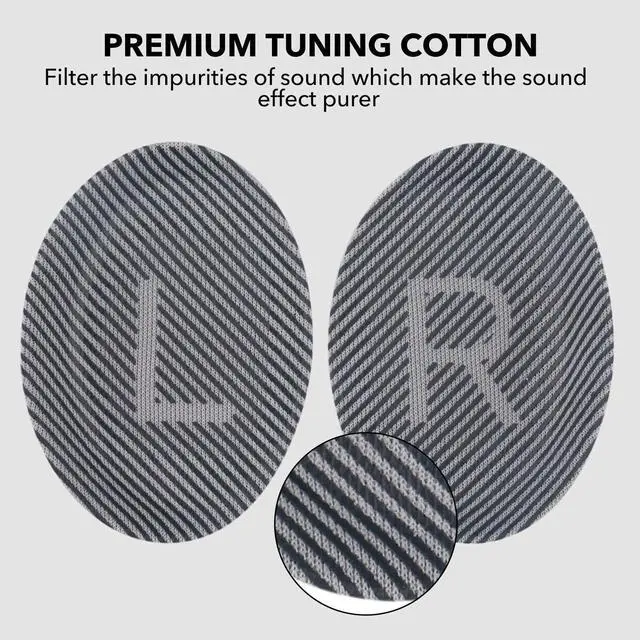 Alt view image 3 of 6 - Replacement Ear Pads for  Quiet Comfort 35 Ear Cushion Kit Compatible with  QC 35/35 II Headphones Made of Protein Leather Memory Foam (Grey)
