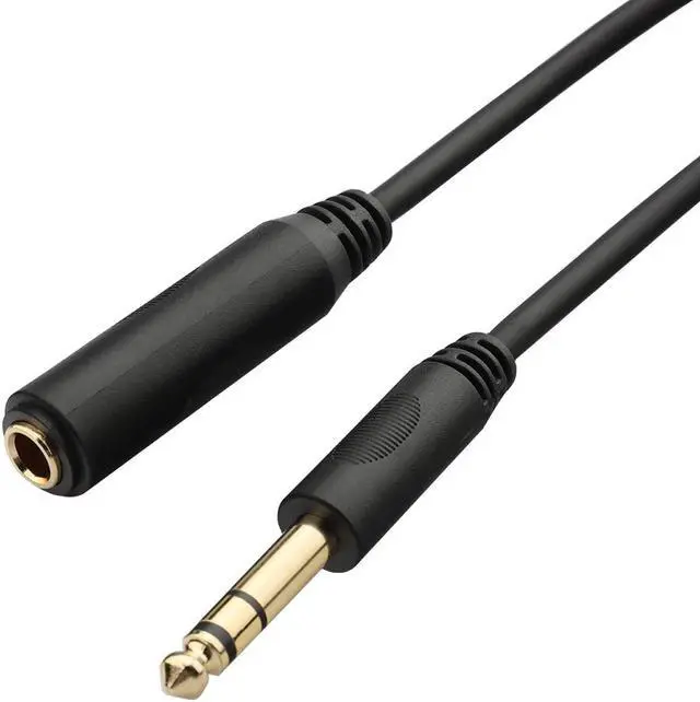 Alt view image 3 of 7 - 1/4 Extension Cable 6 ft Headphone Extension Cable Quarter inch TRS Male to Female Stereo Guitar Extension Cable Cord