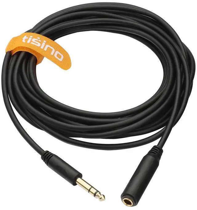 Alt view image 7 of 7 - 1/4 Extension Cable 6 ft Headphone Extension Cable Quarter inch TRS Male to Female Stereo Guitar Extension Cable Cord