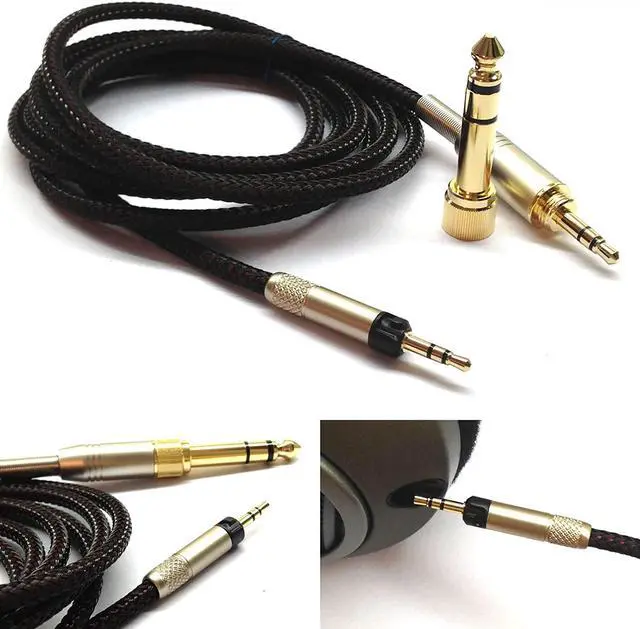 Alt view image 7 of 7 - Replacement Upgrade Cable for Audio Technica ATH-M50x ATH-M40x ATH-M70x Headphones 1.5meters/4.9ft