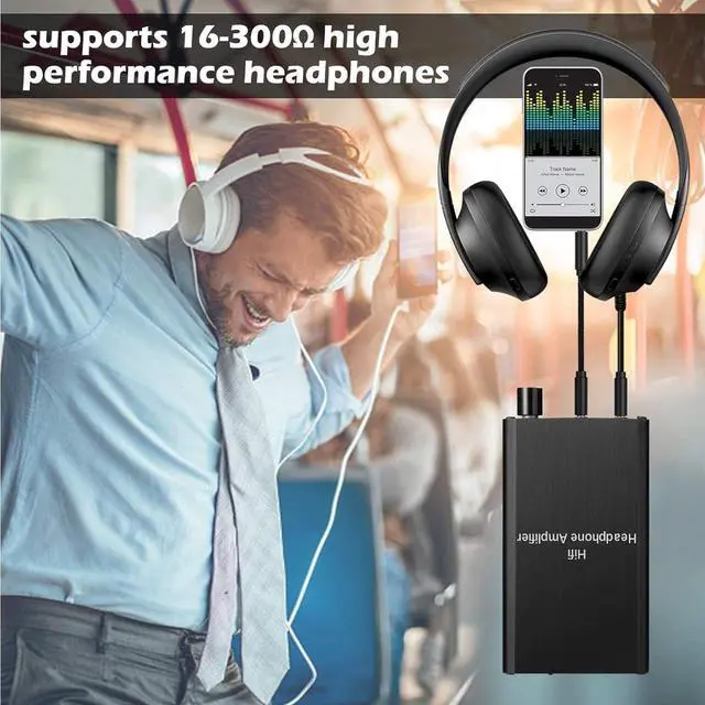 Alt view image 3 of 7 - Headphone Amplifier, Portable HiFi Headphone Amp 3.5mm Stereo Audio Gain Switch Support Impedance 16-300 Headset for MP3/MP4 /Phones/Digital Players/Computers/Xbox one,PS4,PS5 Controller