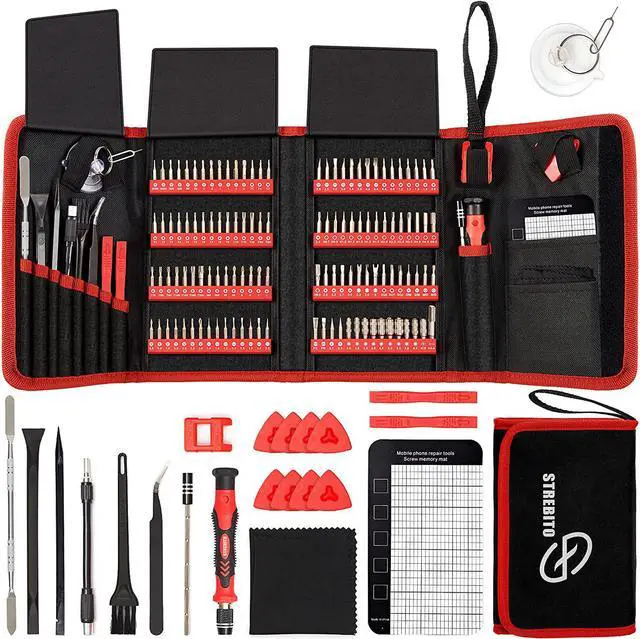 Main image of Screwdriver Sets 142-Piece Electronics Precision Screwdriver with 120 Bits Magnetic Repair Tool Kit for iPhone, MacBook, Computer, Laptop, PC, Tablet, PS4, Xbox, Nintendo, Game Console