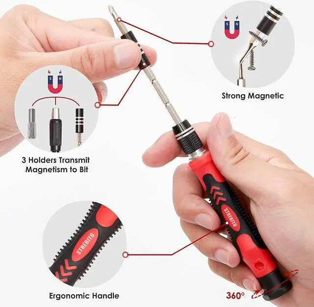 Alt view image 2 of 7 - Precision Screwdriver Set 142-Piece + 11-Piece Spudger Pry Tool Kit Bundle, Plastic & Metal Spudger Tool for iPhone, Laptop, iPad, Cell Phone, MacBook, Tablet, Computer, Electronics Repair
