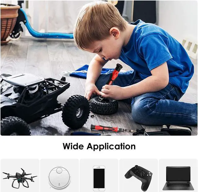 Alt view image 7 of 7 - Screwdriver Sets 142-Piece Electronics Precision Screwdriver with 120 Bits Magnetic Repair Tool Kit for iPhone, MacBook, Computer, Laptop, PC, Tablet, PS4, Xbox, Nintendo, Game Console