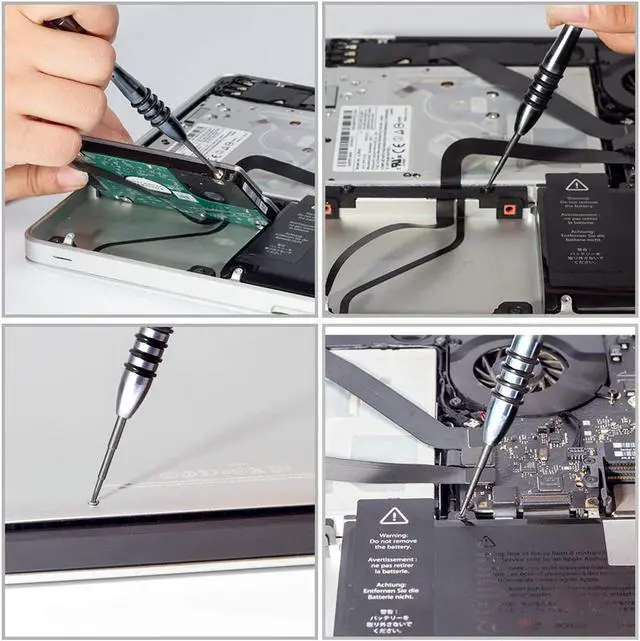 Alt view image 6 of 7 - Screwdriver Set for MacBook Tri-Wing Phillips Pentalobe 5 Pentalobe T5 Pentalobe T6 Screwdrivers Repair Tool Kit for Apple MacBook Mac Retina Pro Air