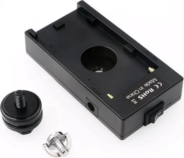 Alt view image 7 of 7 - NP-F970 Power Adapter Cable for BMPCC 4K 6K Blackmagic Pocket Cinema Camera NP-F Series Power Supply Mount Battery Plate Compatible with  NP-F970 F960 F770 F570 F550 Battery