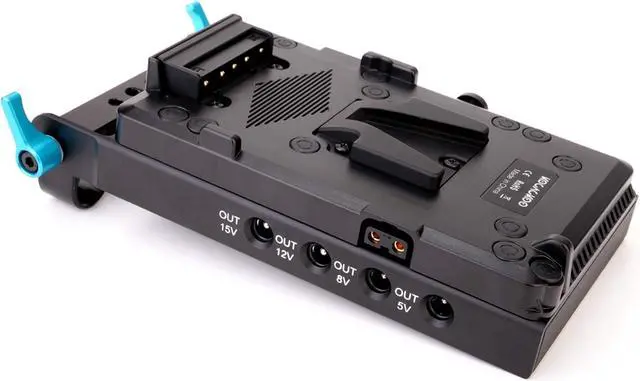 Alt view image 2 of 7 - Lock Battery Plate Power Supply Splitter Adapter with 15mm Rod Clamp + LP-E6 Dummy Battery for BMPCC 4K/6KDSLR RED CamerasCamcordersCanon 5D2/5D3/5D4/6D/6D2/7D/7D2/70D/80D/5DSR