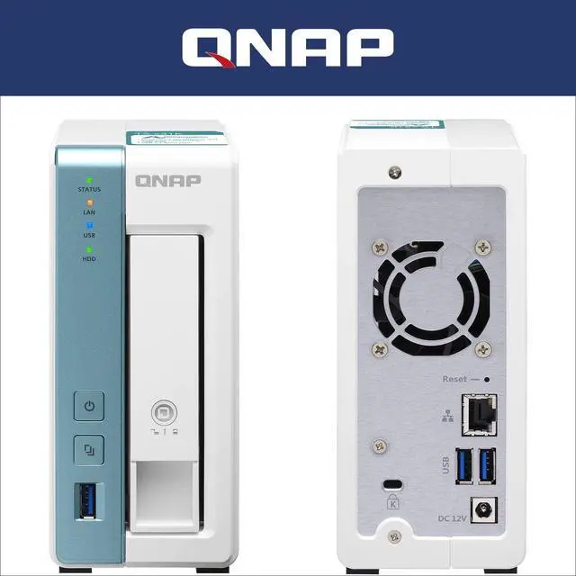 Alt view image 2 of 7 - QNAP TS-131K 1 Bay Home NAS with One 1GbE Port