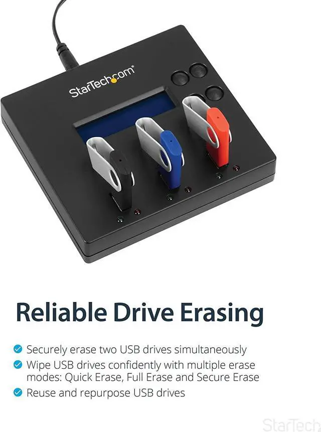 Alt view image 4 of 7 - Good Product Outlet.com 1:2 Standalone USB Duplicator and Eraser - Memory Stick Cloner - USB 2.0 Flash Drive Copier / Thumb Eraser (USBDUP12)