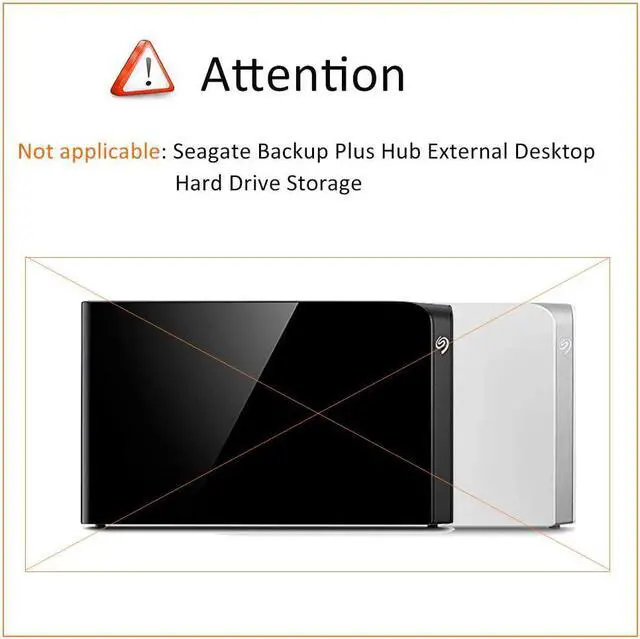 Alt view image 5 of 7 - Hard Drive Case for WD Elements My Book  Expansion Desktop External Hard Drive HDD 6TB 8TB 10TB 12TB 14TB 16TB 18TB 3.5 Inch Portable Desktop HDD Carrying Case Black