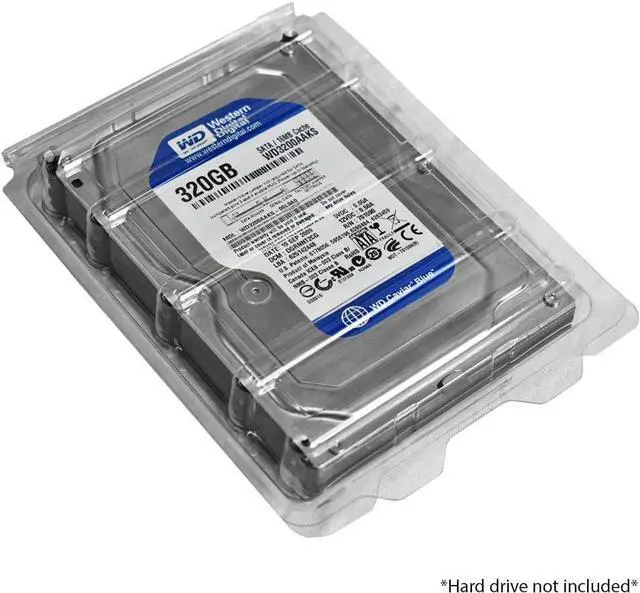 Alt view image 5 of 7 - Plastic ESD Clamshell Case for 3.5 Internal Hard Drives (3.5 10 Pack)
