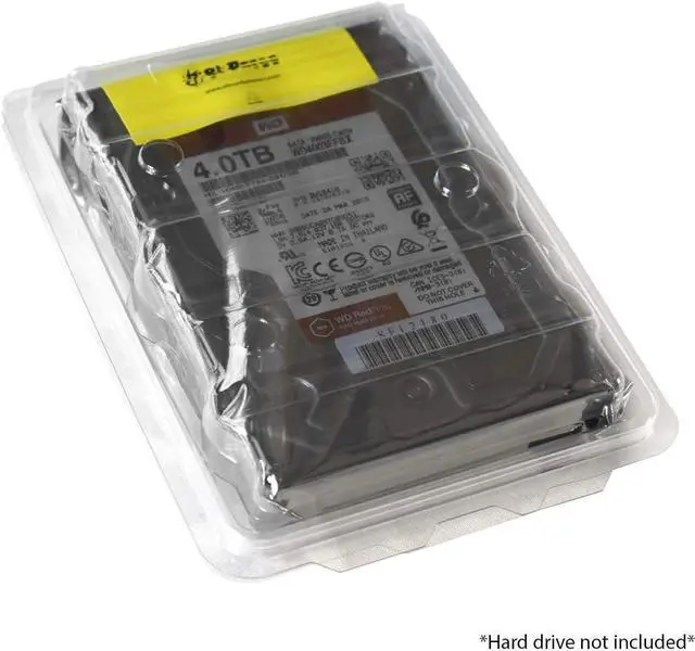 Alt view image 7 of 7 - Plastic ESD Clamshell Case for 3.5 Internal Hard Drives (3.5 10 Pack)
