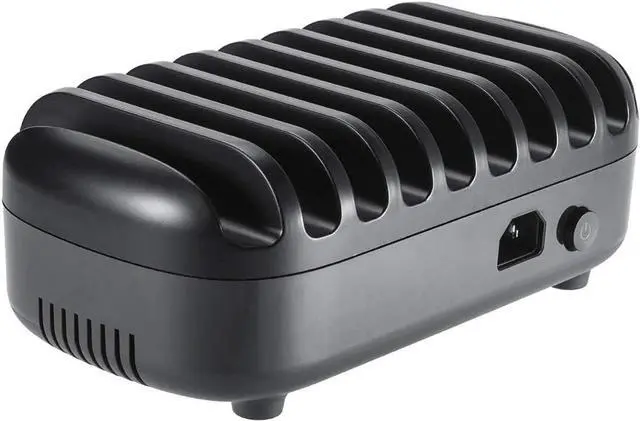 Alt view image 7 of 7 - 120W Charging Station for Multiple Devices 10 Ports Smart USB Charging Docking Organizer with Cooling Fan Compatible for iPhone, iPads, Samsung, Android Phone and Tablets (Cables not Included)