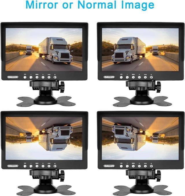 Alt view image 6 of 7 - Heavy Duty Vehicle Truck Bus Backup Camera System,Waterproof Night Vision Rear View Camera with 7 inch Monitor+66ft 4 PIN Camera Cable for Bus Truck Van Trailer RV Campers Motor Home(12V 24V)
