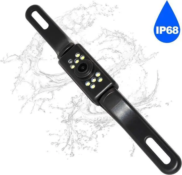 Alt view image 6 of 7 - Backup Camera and Monitor Kit, 4.3" Car Vehicle Rearview Mirror Monitor for Car Reverse Camera Waterproof Car Rear View Camera with 9 LED Night Vision (4.3" Backup Camera)