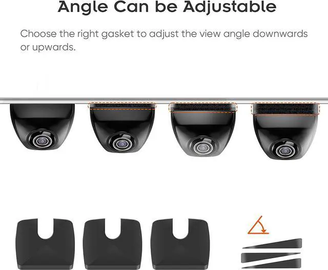 Alt view image 6 of 7 - PixelMan PMG3A Backup Camera,Front/Rear View Camera HD Metal Lifetime Waterproof 170° Wide Angle Universal Reversing Camera for Car,Only Rearview Reverse Back Up Cam for Vehicle SUV Pickup (PMG3A-B)