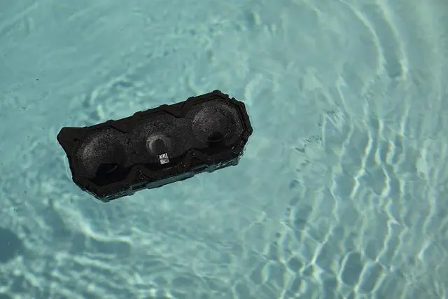 Alt view image 3 of 7 - Altec Lansing Super LifeJacket Jolt - Waterproof Bluetooth Speaker, Durable & Portable with Qi Wireless Charging and Customizable Lights, Wireless Speaker for Travel & Outdoor Use