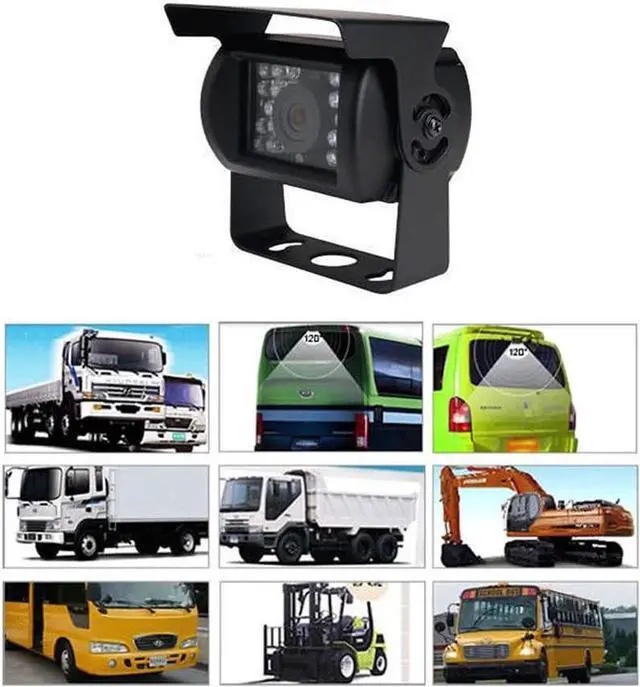 Alt view image 6 of 6 - 4Pin Car Vehicle Backup Rear View Reversing Parking Camera Night Vision for Truck Lorry Pickup Bus Vehicle Caravans Camping SUV 4 Pin Connector Plug Waterproof Shockproof 12V/24V