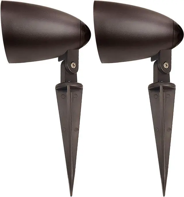 Alt view image 3 of 7 - OSD Audio 2.5" Landscape In Ground/Mountable 30W Speaker, Outdoor Weather Resistant Pair, LS2 Bronze (Pair)