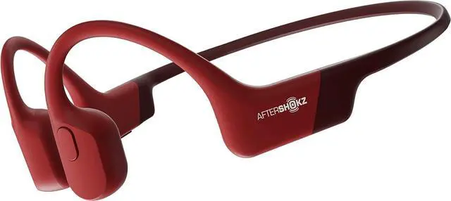 Main image of AFTERSHOKZ Aeropex Open-Ear Wireless Bone Conduction Headphones, IP67 Rated, Solar Red