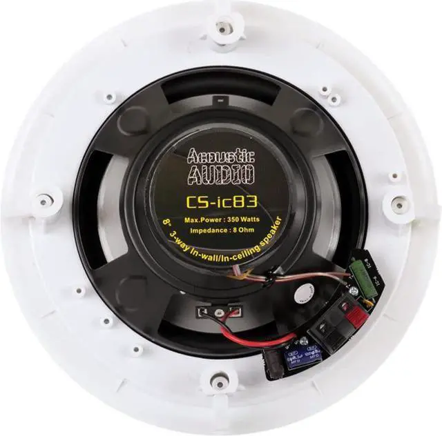 Alt view image 4 of 5 - Acoustic Audio CS-IC83 In Ceiling 8" Home Theater 7 Speaker Set 3 Way 2450 Watt CS-IC83-7S