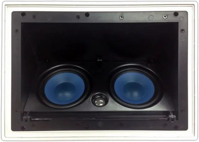 Main image of 5252AC Silver Ticket in-Ceiling Speaker with Pivoting Full Speaker Adjustable Angle Woofers and Tweeter (Dual 5.25 Inch in-Ceiling Center Channel) Ceiling ONLY