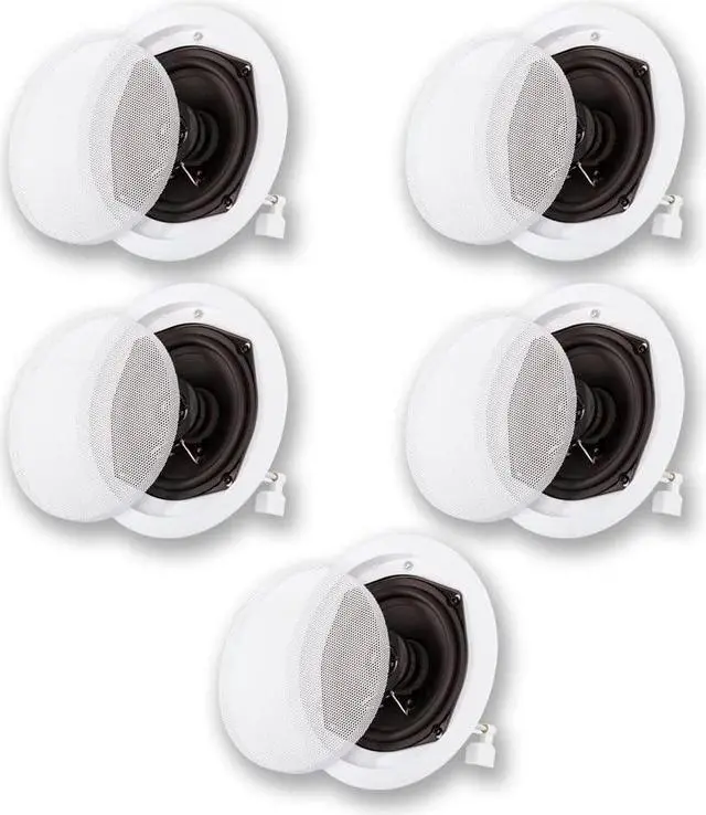 Main image of Acoustic Audio by Goldwood R191 in Ceiling/in Wall 5 Speaker Set 2 Way Home Theater 1000 Watt New R191-5S