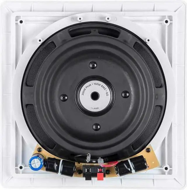 Alt view image 17 of 20 - Monoprice Fiber In-Wall Speaker - 10 Inch (Each) 300W Subwoofer, Easy Installation And Paintable Grill - Caliber Series