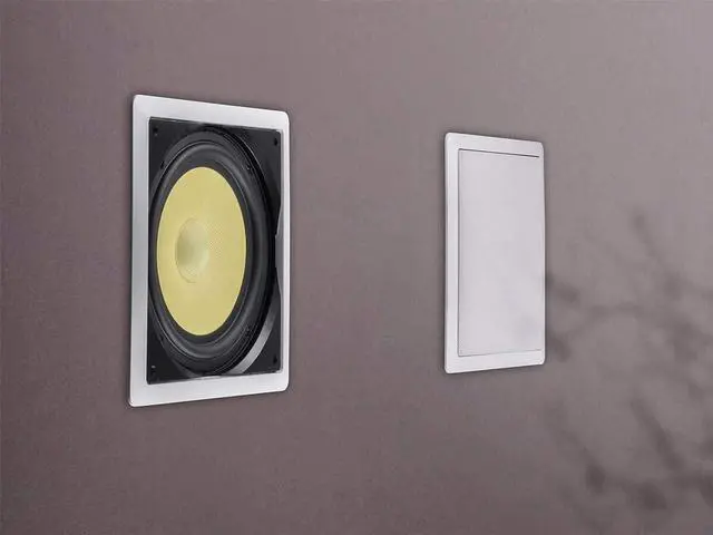 Alt view image 20 of 20 - Monoprice Fiber In-Wall Speaker - 10 Inch (Each) 300W Subwoofer, Easy Installation And Paintable Grill - Caliber Series