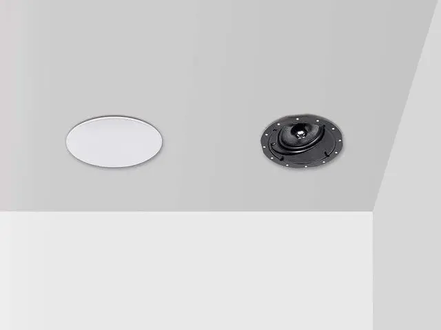 Alt view image 12 of 12 - Monoprice 2-Way Carbon Fiber In-Ceiling Speakers - 6.5 Inch With 15" Angled Drivers (Pair) - Alpha Series