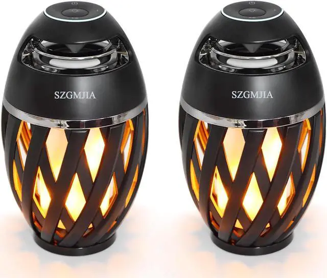 Main image of Led Flame Speakers, Flame Torch Atmosphere Speaker Bluetooth 4.2 Wireless Portable Outdoor HD Audio Waterproof Speaker