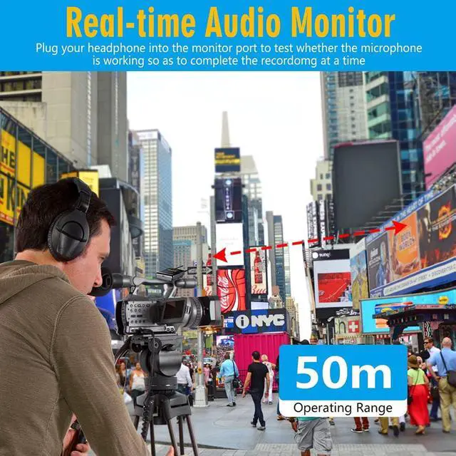 Alt view image 5 of 7 - WM500 UHF Wireless Lavalier Microphone System, 16-Channel Lavalier Lapel Mic with Rechargeable Transmitter and Receiver for Recording YouTube, Interview, Vlogging, Conference - 4 X Transmitters