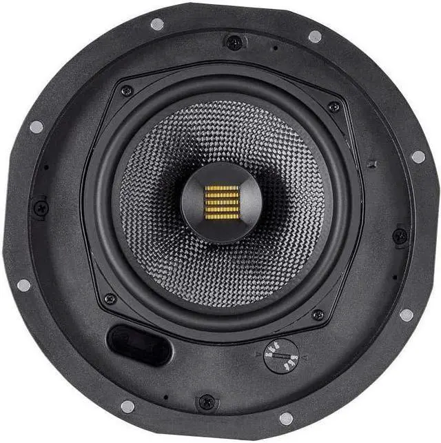 Alt view image 7 of 12 - Monoprice Amber 2-Way Carbon Fiber Ceiling Speakers - 6.5 Inch With Magnetic Grille And Ribbon Tweeter (Pair)