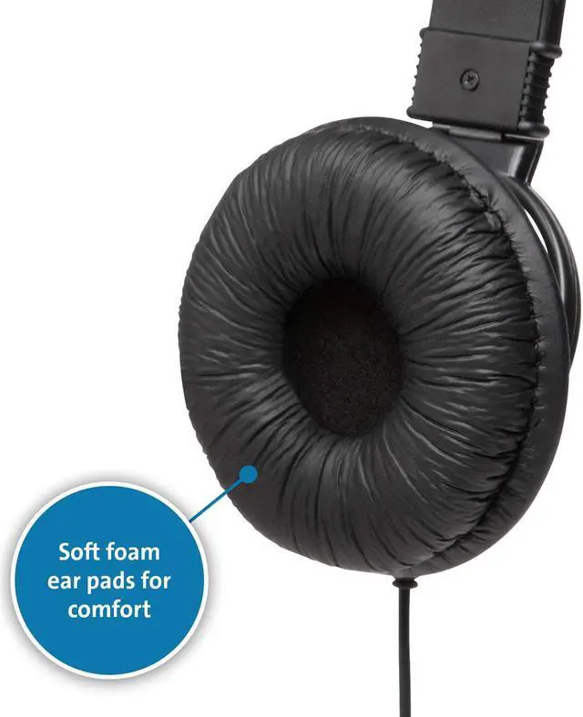 Alt view image 4 of 7 - Kensington Hi-Fi Headphones with Microphone (K97603WW), black, universal