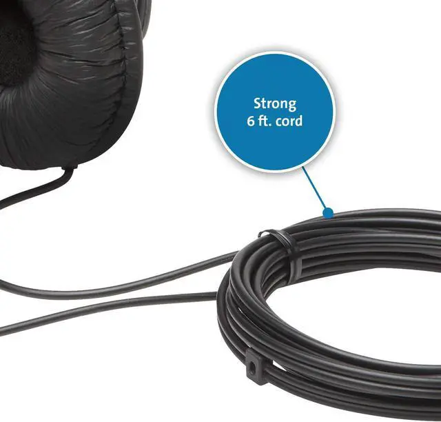 Alt view image 6 of 7 - Kensington Hi-Fi Headphones with Microphone (K97603WW), black, universal