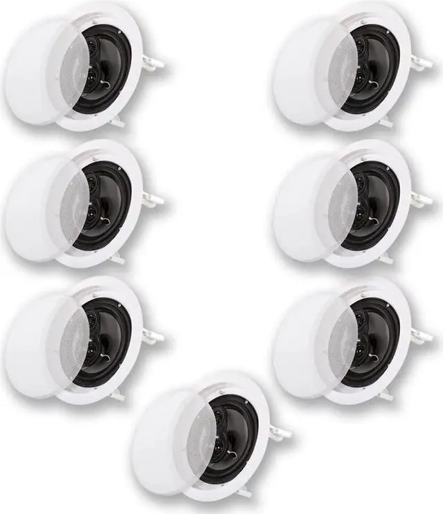 Main image of Acoustic Audio CS-IC83 In Ceiling 8" Home Theater 7 Speaker Set 3 Way 2450 Watt CS-IC83-7S