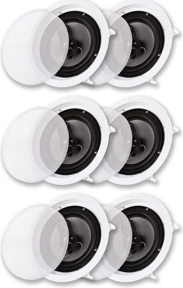 Main image of Acoustic Audio CS-IC83 in Ceiling 8" Speaker 3 Pair Pack 3 Way Home Theater 2100 Watt