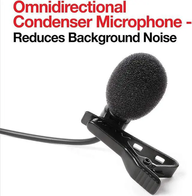 Alt view image 2 of 7 - IK Multimedia iRig Mic Lav lapel microphone, omnidirectional condenser lavalier microphone with 1/8" TRRS jack, headphone out and daisy-chaining for iPhone, iPad, Android, Mac, PC