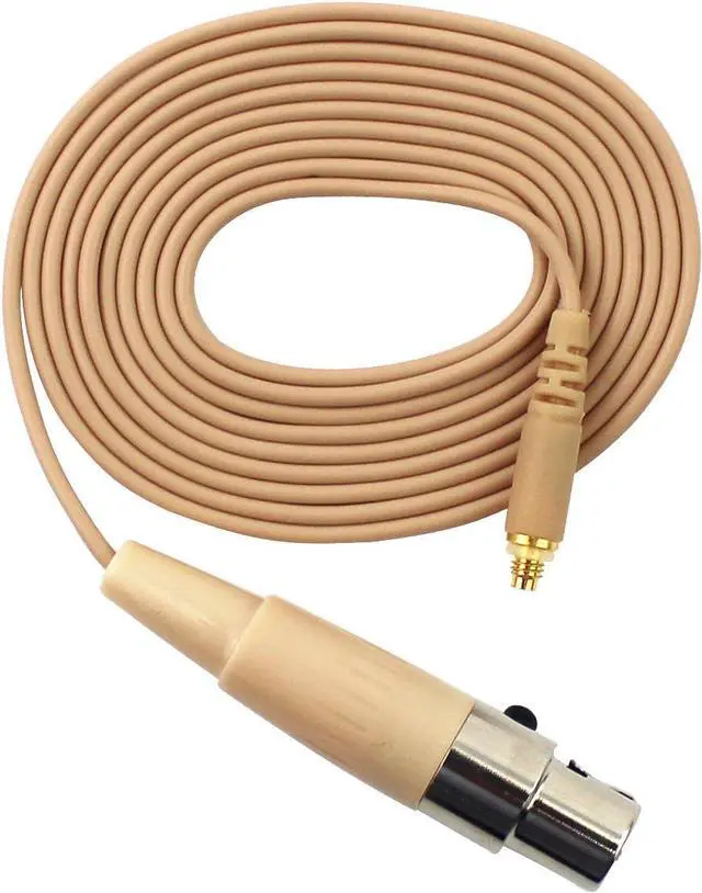 Alt view image 4 of 6 - J K Pro Earhook Headset Headworn Microphone MIC-J 071S Compatible with Shure Wireless System - Mini XLR TA4F Detachable Cable