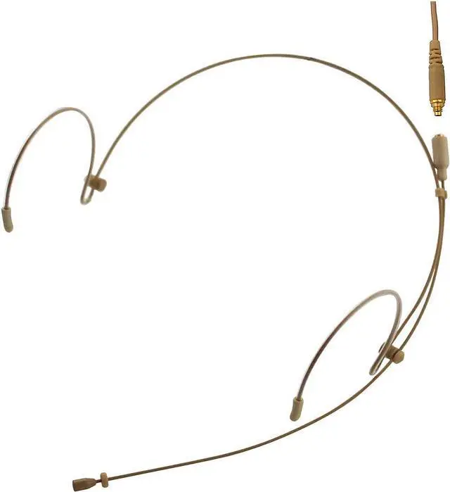Alt view image 6 of 6 - J K Pro Earhook Headset Headworn Microphone MIC-J 071S Compatible with Shure Wireless System - Mini XLR TA4F Detachable Cable
