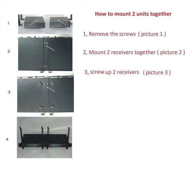 Alt view image 6 of 6 - GTD Audio 2x100 Adjustable Frequency Channels UHF Wireless Microphone DJ Karaoke Mic System Long Range 400Ft, Battery 12 Hours (2 Handheld Mics)