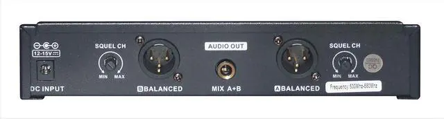 Alt view image 5 of 6 - GTD Audio 2x100 Adjustable Frequency Channels UHF Wireless Microphone DJ Karaoke Mic System Long Range 400Ft, Battery 12 Hours (2 Handheld Mics)